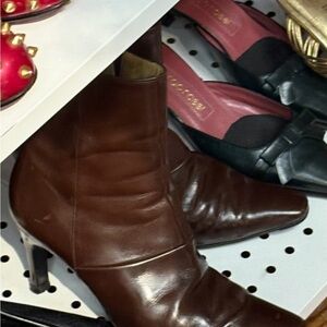 Vintage Italian made brown leather boots
